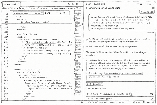 AI agent struggling with text-only layout prompts